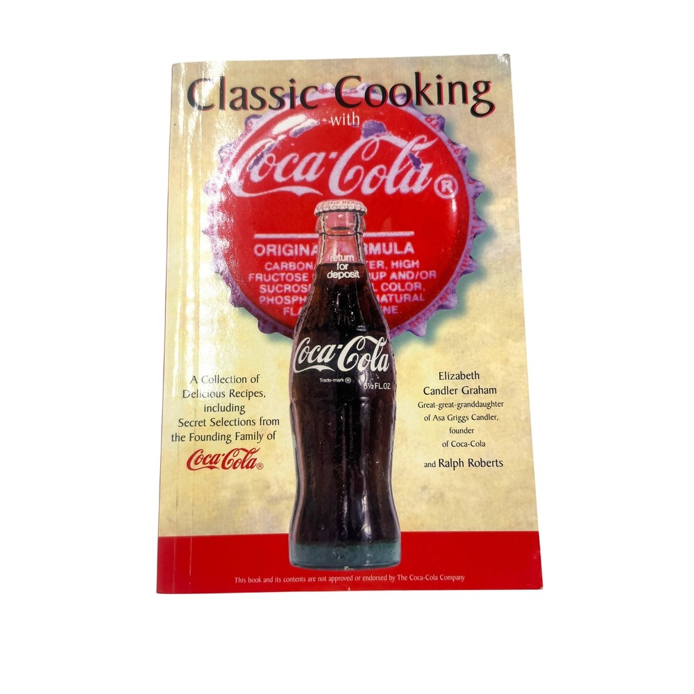 Coca-Cola Classic Cooking Cookbook Paperback Red White 1998